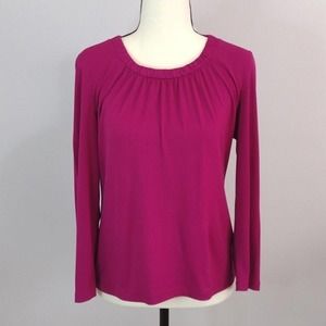 Rafaella Pink Ruched Blouse